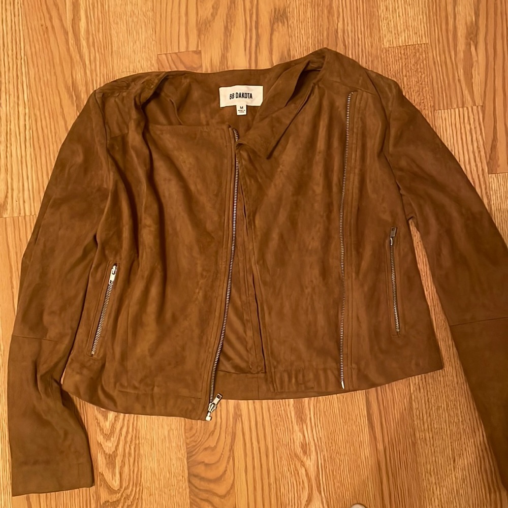 Brown suede jacket